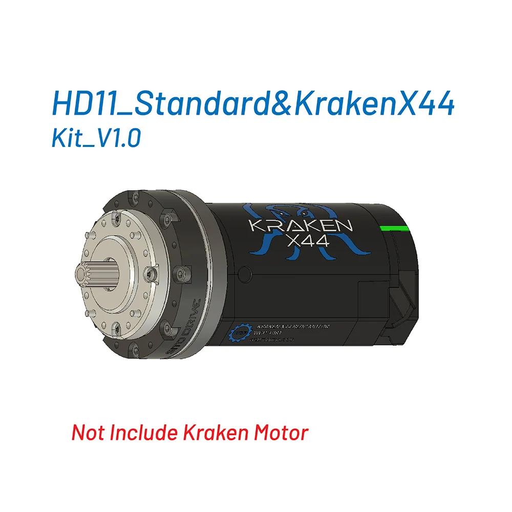 SitoDrive Harmonic Drive HD-11& Kraken X44 Motor Assembly Kit for FRC FIRST Robotics Competition
SitoDrive Harmonic Drive HD-11& Kraken X44 Motor Assembly Kit for FRC FIRST Robotics Competition
