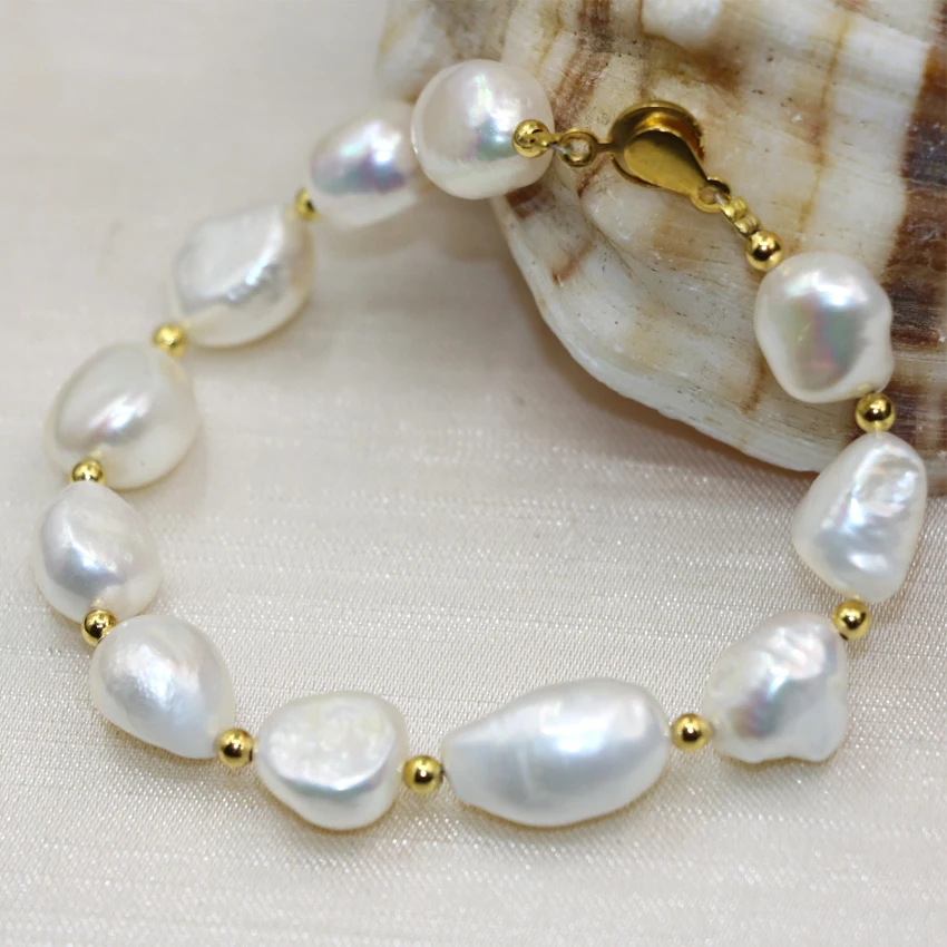 12-14mm white natural irregular pearl beads 4 style strand bracelet for women high grade clasp bangle diy jewelry 7.5inch B3000
12-14mm white natural irregular pearl beads 4 style strand bracelet for women high grade clasp bangle diy jewelry 7.5inch B3000
