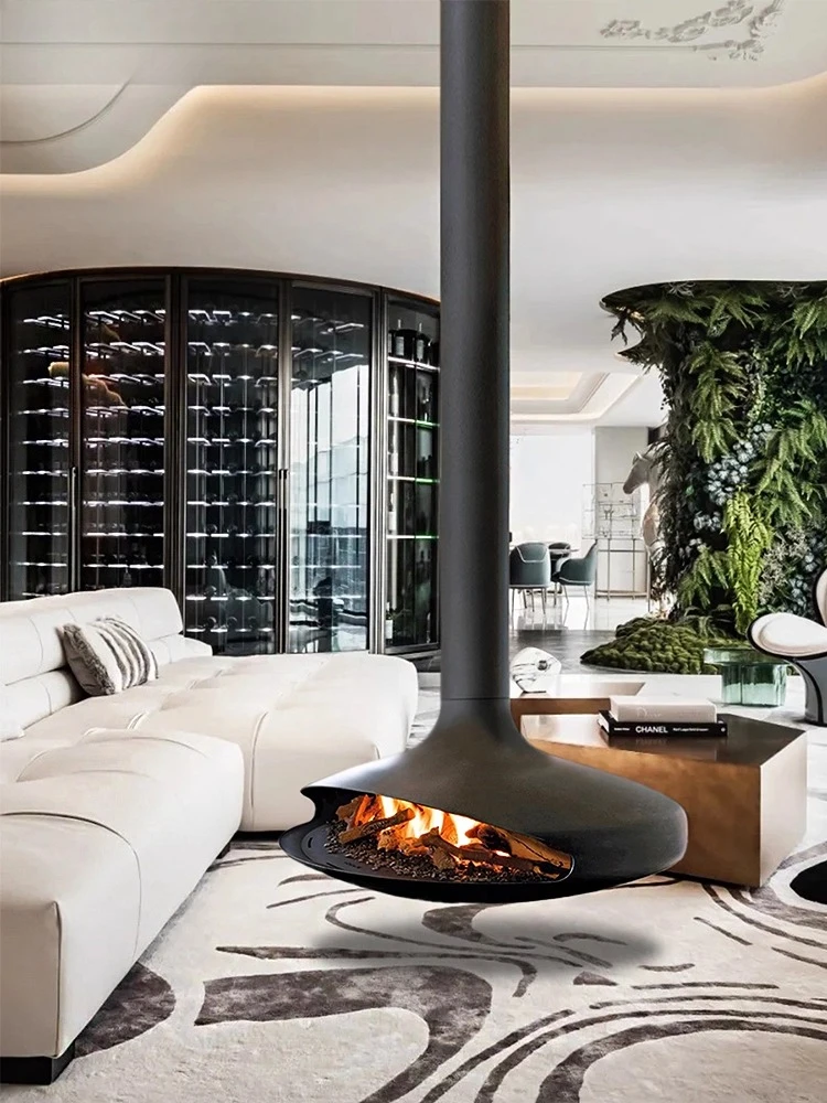 Suspension hanging fireplace Wood burning simulation flame Electronic atomization fireplace
Suspension hanging fireplace Wood burning simulation flame Electronic atomization fireplace