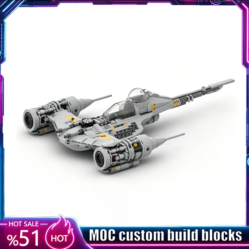 591Parts MOC Sci-Fi Space Starfighter Ship Model DIY Creative Building Blocks Technical Puzzle Assembly Collector Holiday Gifts
591Parts MOC Sci-Fi Space Starfighter Ship Model DIY Creative Building Blocks Technical Puzzle Assembly Collector Holiday Gifts