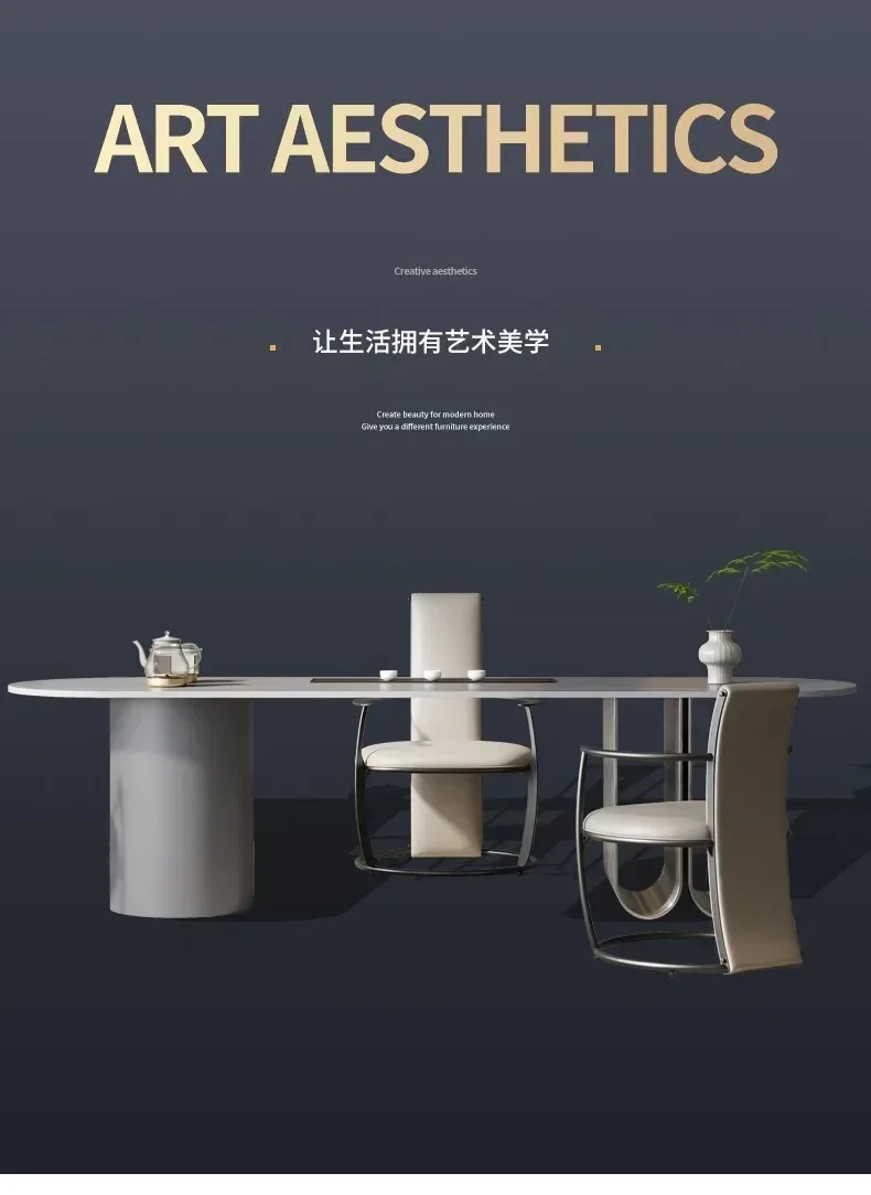 Large Board Tea Table Office Stone Plate Bubble Chair Combination Modern Simple High Sense Home Kung Fu
Large Board Tea Table Office Stone Plate Bubble Chair Combination Modern Simple High Sense Home Kung Fu