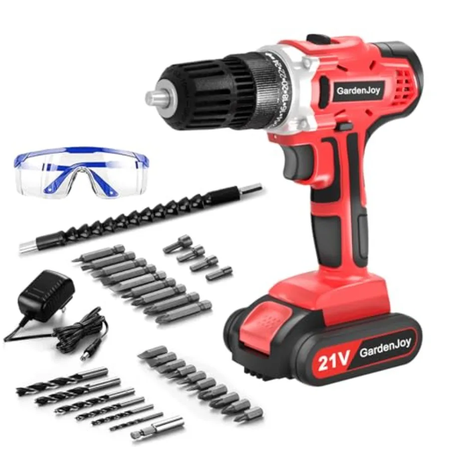 20v Cordless Drill Set, Power Electric Kit Battery With Charger 30Nm 2-Speed 3/8" Keyless Chuck 24+1 Torque Drill Driver screwd
20v Cordless Drill Set, Power Electric Kit Battery With Charger 30Nm 2-Speed 3/8" Keyless Chuck 24+1 Torque Drill Driver screwd