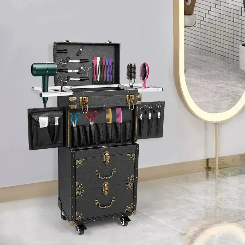 Rolling Lockable Makeup Train Case Hairdressing Trolley Stylist Beauty Salon Cosmetic Luggage Travel Organizer Tool Box
Rolling Lockable Makeup Train Case Hairdressing Trolley Stylist Beauty Salon Cosmetic Luggage Travel Organizer Tool Box