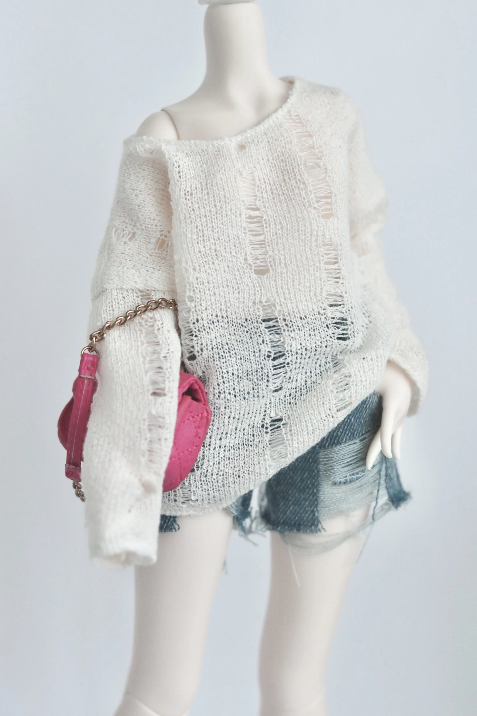 Custom Handmade BJD Doll Clothes – Lazy Style Crochet Lace Hollow-Out Grunge Shirt for SD/1/3 1/4 1/6 MSD Big Girl Dolls CWB318
Custom Handmade BJD Doll Clothes – Lazy Style Crochet Lace Hollow-Out Grunge Shirt for SD/1/3 1/4 1/6 MSD Big Girl Dolls CWB318