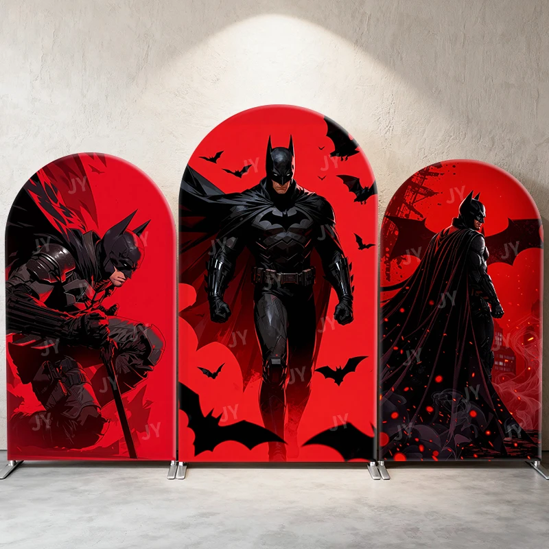 Batman Crimson Gotham Theme Arch Backdrop Cover Bat Swarm Cartoon Background For Kids Birthday Baby Shower Party Decoration
Batman Crimson Gotham Theme Arch Backdrop Cover Bat Swarm Cartoon Background For Kids Birthday Baby Shower Party Decoration