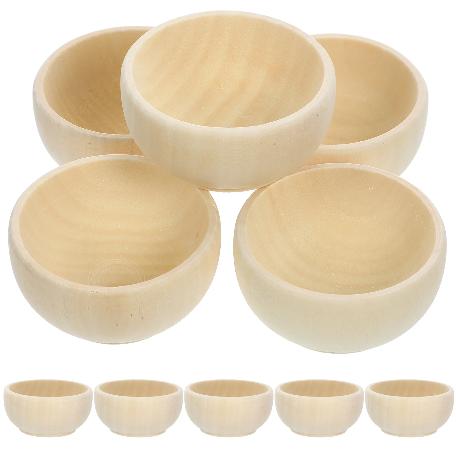 10 Pcs Wooden Small Bowl Child Condiment Cups Mini Serving Unfinished Crafts Bowls
10 Pcs Wooden Small Bowl Child Condiment Cups Mini Serving Unfinished Crafts Bowls