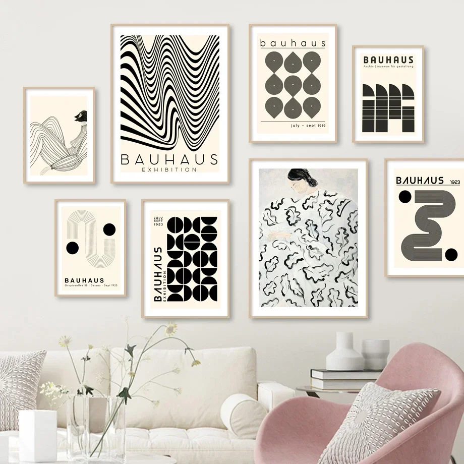Vintage Bauhaus Stripe Line Woman Abstract Geometric Poster Modern Gallery Wall Art Prints Canvas Painting For Living Room Decor
Vintage Bauhaus Stripe Line Woman Abstract Geometric Poster Modern Gallery Wall Art Prints Canvas Painting For Living Room Decor