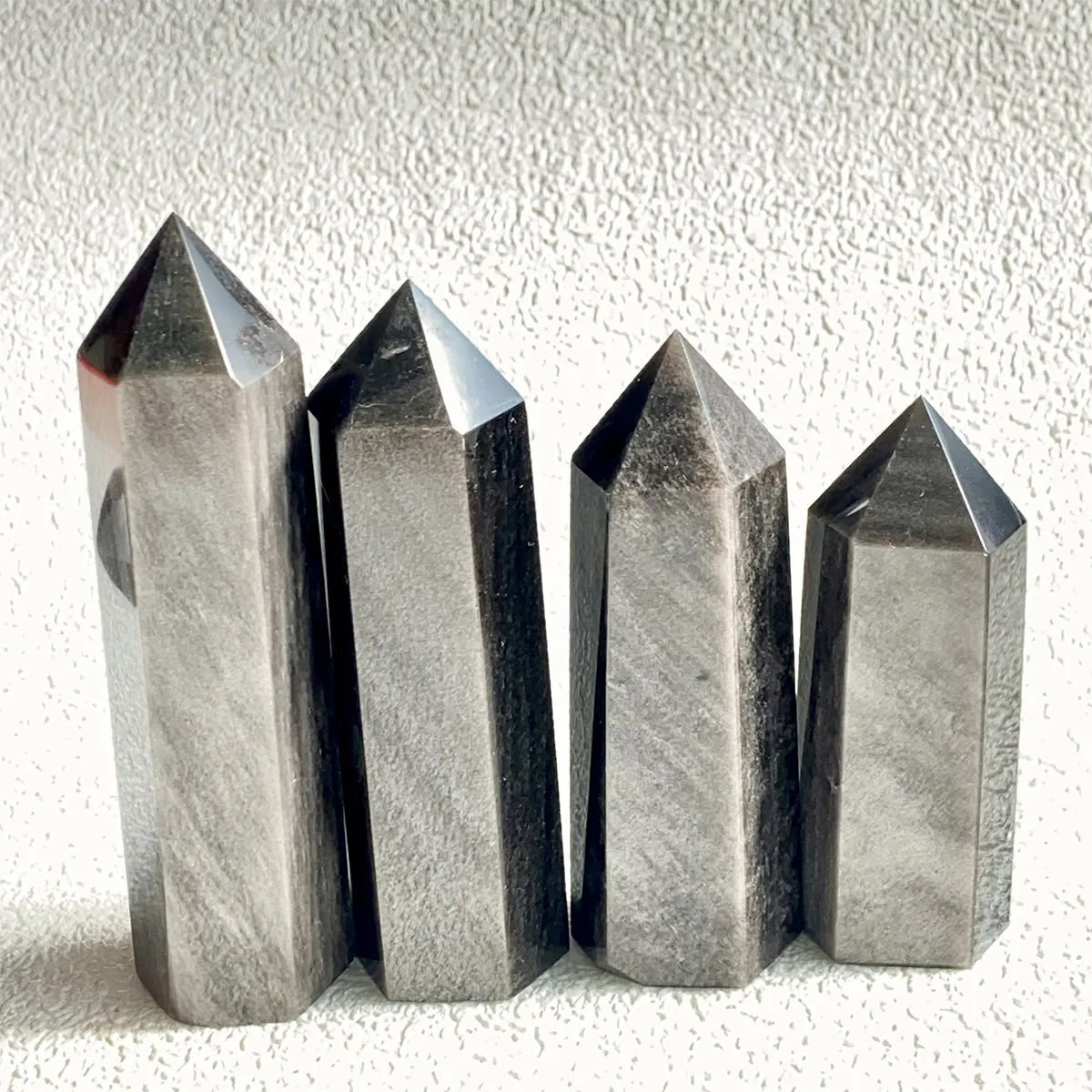 1PC High Quality Natural Silver Obsidian Crystal Energy Tower Spiritual Meditation Home Decor Crystal Gem Gift
1PC High Quality Natural Silver Obsidian Crystal Energy Tower Spiritual Meditation Home Decor Crystal Gem Gift