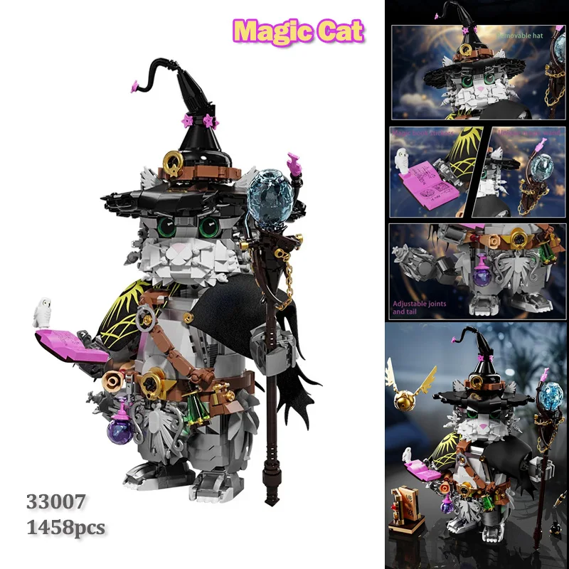 Assembly Wizard Cat Model Building Blocks 1458pcs Magic Animal Series Educational Ornament DIY Toy MOC Bricks Kids Holiday Gifts
Assembly Wizard Cat Model Building Blocks 1458pcs Magic Animal Series Educational Ornament DIY Toy MOC Bricks Kids Holiday Gifts