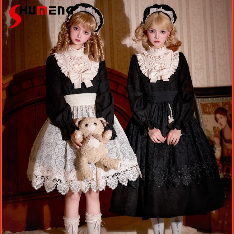 Japanese Rojita Style Original Design Vestidos Doll Loose Long Short Op Apron Gemini Lolita Long Sleeves Slim Fit Dress Female
Japanese Rojita Style Original Design Vestidos Doll Loose Long Short Op Apron Gemini Lolita Long Sleeves Slim Fit Dress Female