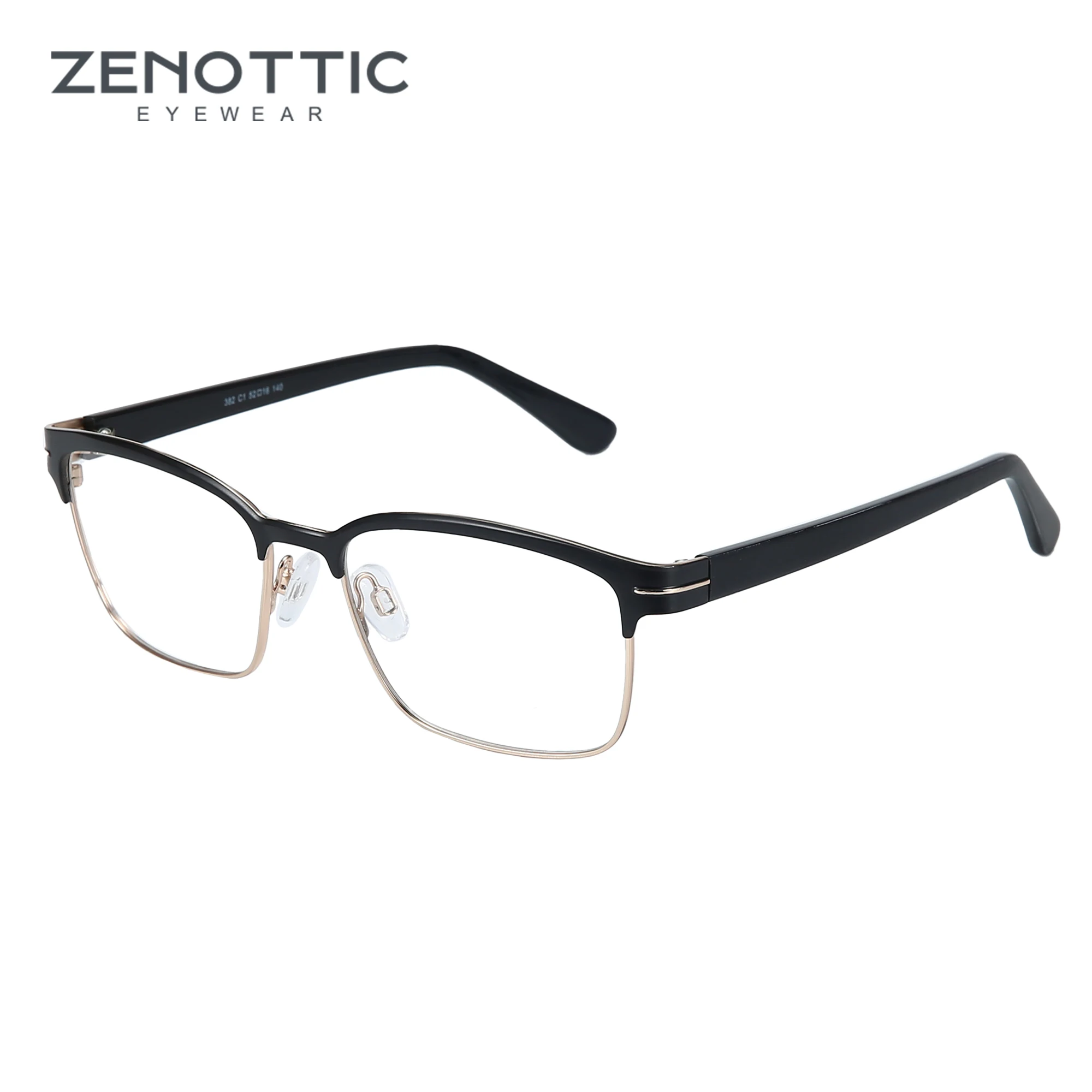 ZENOTTIC Design Fashion Acetate Glasses Blue Square Optical Eyewear Frames with Demi Eyeglasses Legs for Men Women 1474
ZENOTTIC Design Fashion Acetate Glasses Blue Square Optical Eyewear Frames with Demi Eyeglasses Legs for Men Women 1474