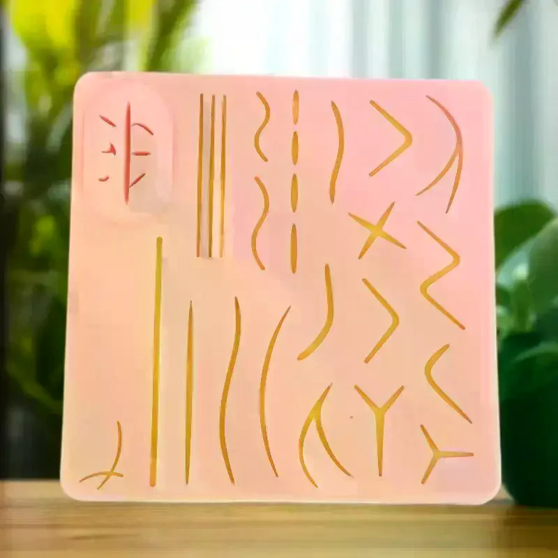 Медицинская силиконовая подушечка для наложения швов кожи, хирургический тренировочный комплект, детали инструментов для моделирования травматического пистолета
Медицинская силиконовая подушечка для наложения швов кожи, хирургический тренировочный комплект, детали инструментов для моделирования травматического пистолета