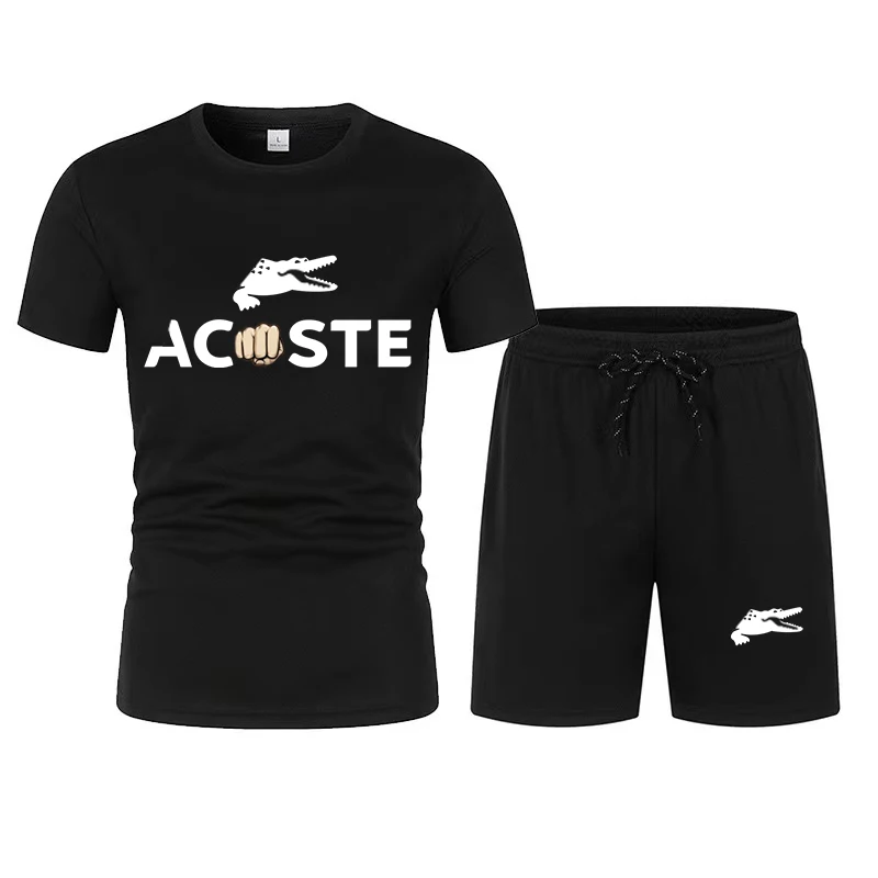 Summer Popular Men's Mesh T-shirt + Shorts Suit Sports Print Casual Fashion Short-sleeved T-shirt Suit Men's Jogging Suit S-3XL
Summer Popular Men's Mesh T-shirt + Shorts Suit Sports Print Casual Fashion Short-sleeved T-shirt Suit Men's Jogging Suit S-3XL