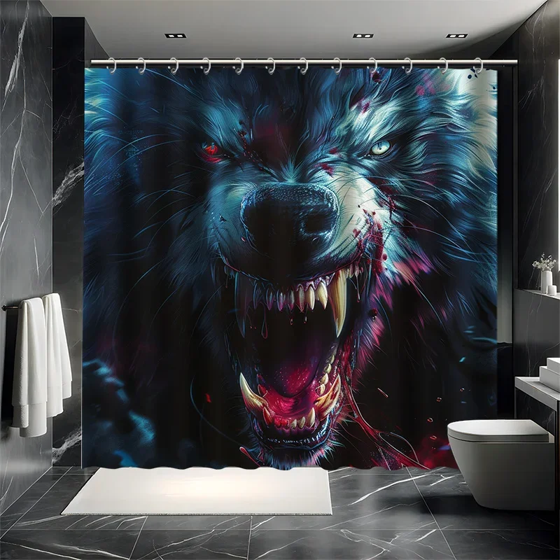 Набор занавесок для душа Fierce Wolf — голова волка с клыками, в комплект входит 12 крючков, полиэфирная ткань, современный декор для ванной комнаты
Набор занавесок для душа Fierce Wolf — голова волка с клыками, в комплект входит 12 крючков, полиэфирная ткань, современный декор для ванной комнаты