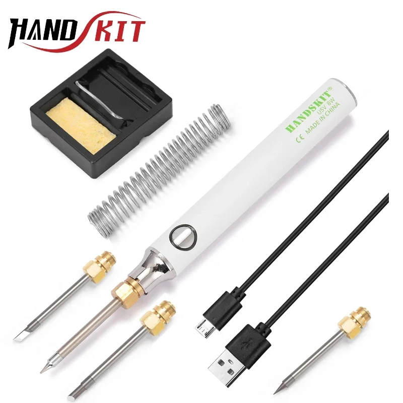 Original 8W/10W USB Soldering Iron Set Adjustable Temperature Ceramic Core Heating Portable Home Welding Solder Repair Tools
Original 8W/10W USB Soldering Iron Set Adjustable Temperature Ceramic Core Heating Portable Home Welding Solder Repair Tools