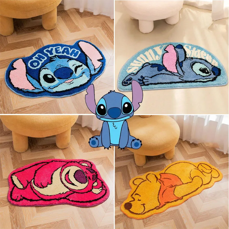 Disney Stitch Carpets Bedside Home Decor Rugs Cartoon Cute Lotso Pooh Bear Soft Velvet Mat Kid Room Bedrooms Decoration Rug Gift
Disney Stitch Carpets Bedside Home Decor Rugs Cartoon Cute Lotso Pooh Bear Soft Velvet Mat Kid Room Bedrooms Decoration Rug Gift