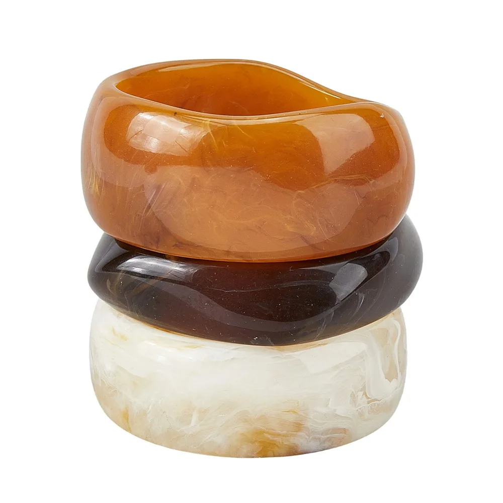 3Pcs Resin Bangles Set for Women Ring Mixed Color Inner Diameter: 2-1/2~2-5/8 inch(6.45~6.8cm)
3Pcs Resin Bangles Set for Women Ring Mixed Color Inner Diameter: 2-1/2~2-5/8 inch(6.45~6.8cm)