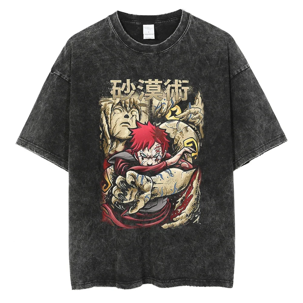 Anime Naruto Gaara Anime Harajuku Washed Vintage T-Shirt Cotton Men Hip Hop Streetwear Oversized Women Short Sleeve Unisex Y2k
Anime Naruto Gaara Anime Harajuku Washed Vintage T-Shirt Cotton Men Hip Hop Streetwear Oversized Women Short Sleeve Unisex Y2k