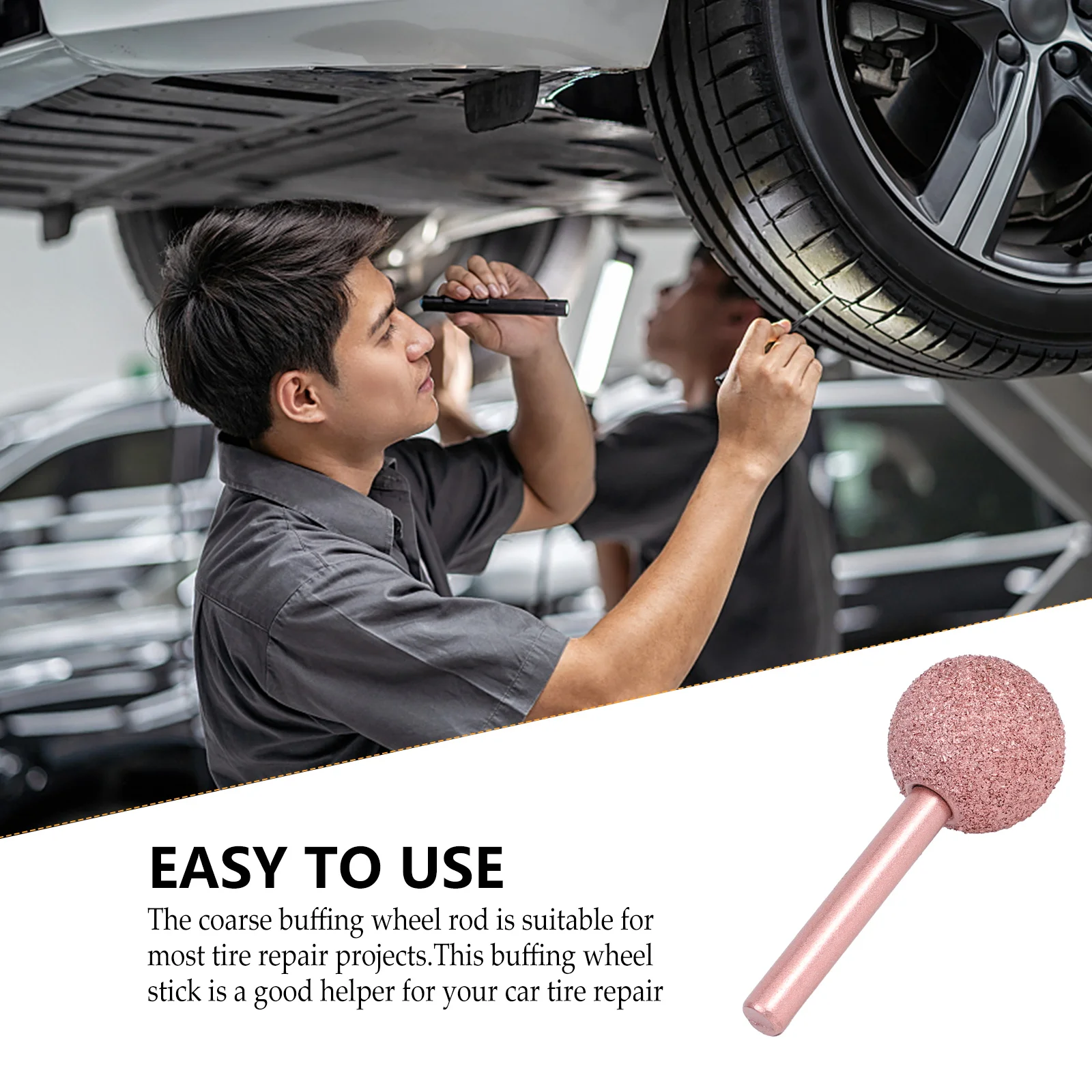 Tire Repair Grinding Machine Head Stick Tool for Dome Buffing Wheel Tungsten Steel Alloy Rod Coarse Tire Buffer Rod
Tire Repair Grinding Machine Head Stick Tool for Dome Buffing Wheel Tungsten Steel Alloy Rod Coarse Tire Buffer Rod