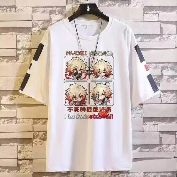 Аниме-игра Honkai: Star Rail Cos Aglaea Hyacinthia Mydei Castorice и т. д. Унисекс, лето 2025 года, короткая футболка с простым принтом, подарок
Аниме-игра Honkai: Star Rail Cos Aglaea Hyacinthia Mydei Castorice и т. д. Унисекс, лето 2025 года, короткая футболка с простым принтом, подарок