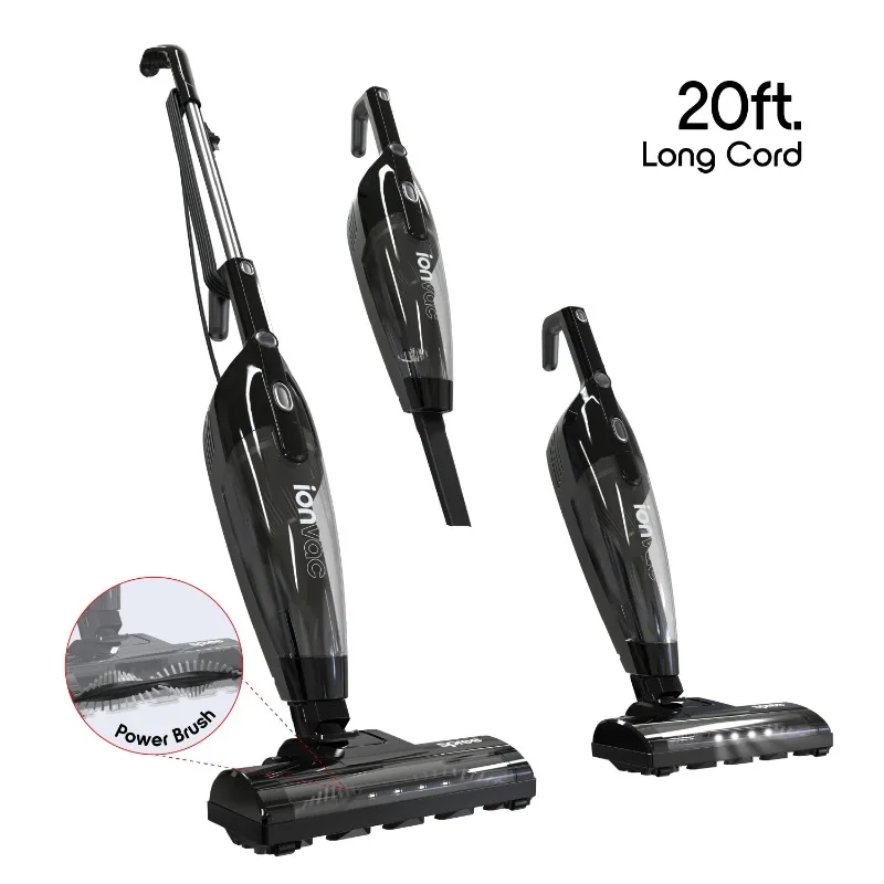 Ionvac Spree 3-in-1 Vacuum Cleaner, Multi-Surface Vacuum Lightweight Upright/Handheld with Carpet Cleaner Brush
Ionvac Spree 3-in-1 Vacuum Cleaner, Multi-Surface Vacuum Lightweight Upright/Handheld with Carpet Cleaner Brush