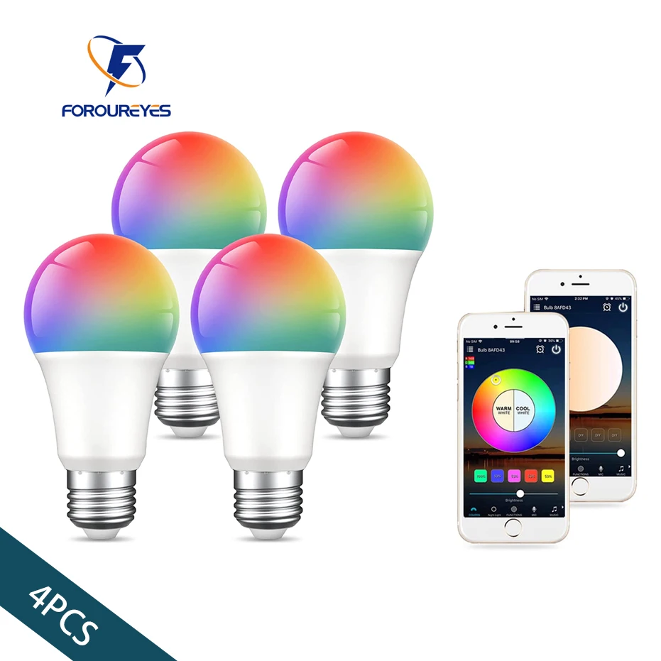Smart Bulb E27 RGB A60 Dimmable Tuya Bluetooth-compatible RGBW Light Led Lamp Ampoule Alexa Compatible Google Assistant For Home
Smart Bulb E27 RGB A60 Dimmable Tuya Bluetooth-compatible RGBW Light Led Lamp Ampoule Alexa Compatible Google Assistant For Home