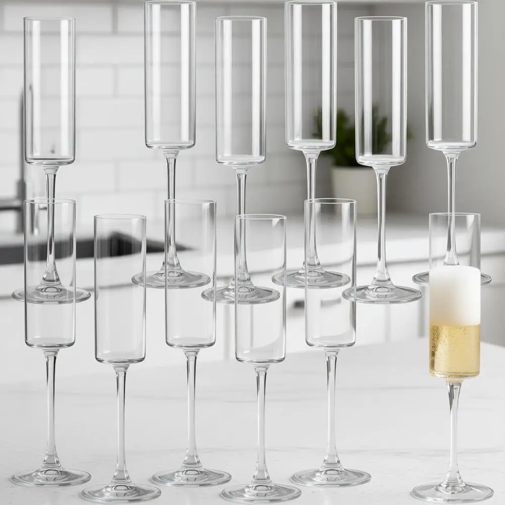 Champagne Lutes, 6oz Edge Champagne Glasses Set of 12 - Sparkling Wine Glasses for Elegant Gift or Home, Wedding, Anniversary, P
Champagne Lutes, 6oz Edge Champagne Glasses Set of 12 - Sparkling Wine Glasses for Elegant Gift or Home, Wedding, Anniversary, P