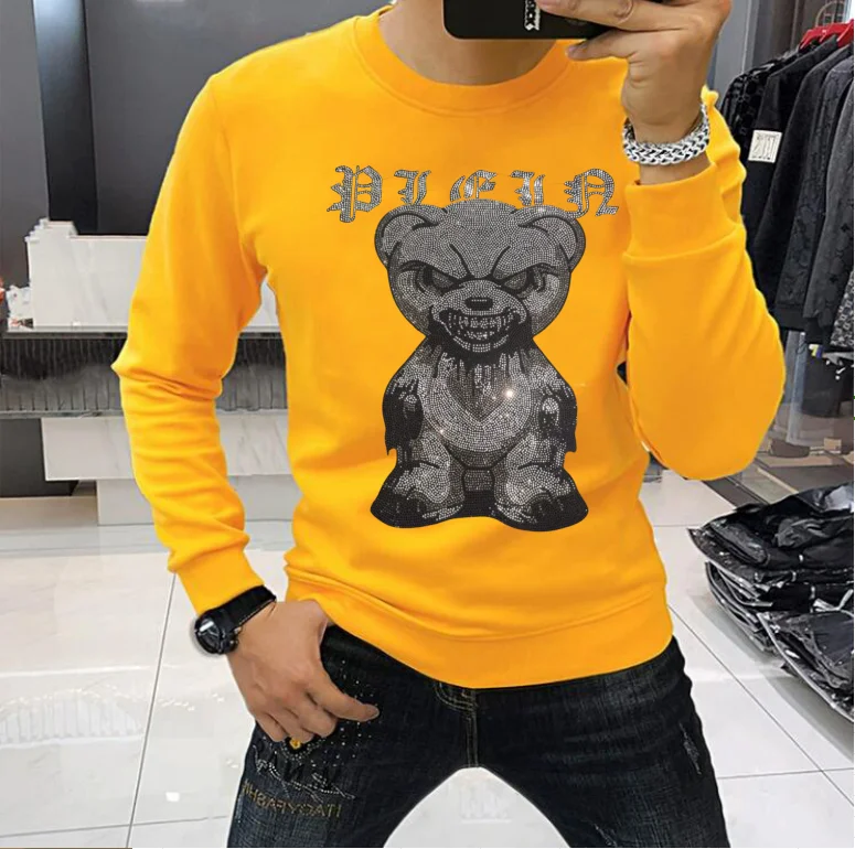 Designer Rhinestone pullover Sweatshirt Casual Fashion Hip Hop Streetwear Male Clothes drop shipping
Designer Rhinestone pullover Sweatshirt Casual Fashion Hip Hop Streetwear Male Clothes drop shipping
