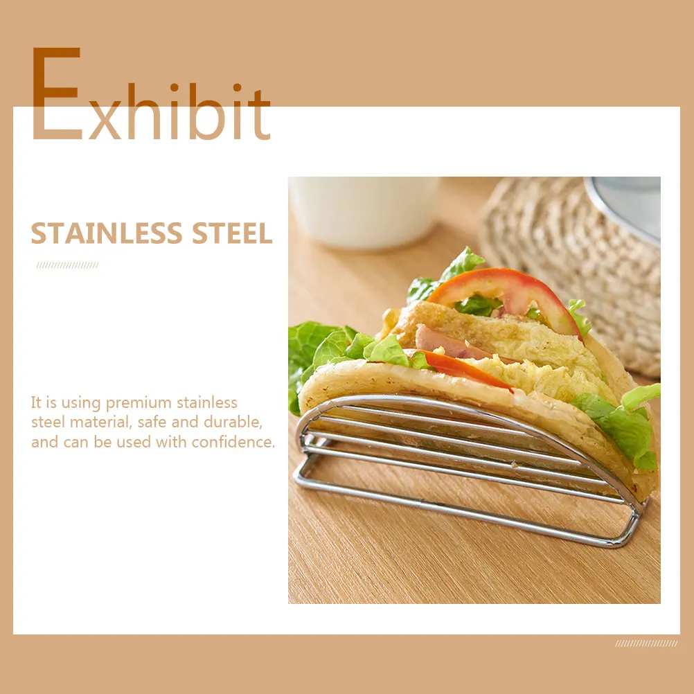3pcs Stainless Steel Pancake Taco Rack Kitchen Supplies Burrito Stand Desktop Food Holder Tortilla Support Chicken Roll Stand
3pcs Stainless Steel Pancake Taco Rack Kitchen Supplies Burrito Stand Desktop Food Holder Tortilla Support Chicken Roll Stand