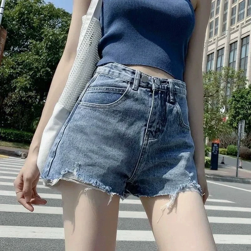 Jean Denim Shorts For Women Summer Short Jean Pants Woman Ripped Korean Style Outdoor New In Youthful Designer Stretchy Fashion
Jean Denim Shorts For Women Summer Short Jean Pants Woman Ripped Korean Style Outdoor New In Youthful Designer Stretchy Fashion
