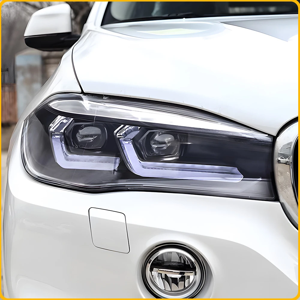 For BMW X5 F15 2014-2018 Upgrade 23 Style Car Headlights Assembly Auto LED DRL Projector Lens Plug and Play Streamer Turn Light
For BMW X5 F15 2014-2018 Upgrade 23 Style Car Headlights Assembly Auto LED DRL Projector Lens Plug and Play Streamer Turn Light