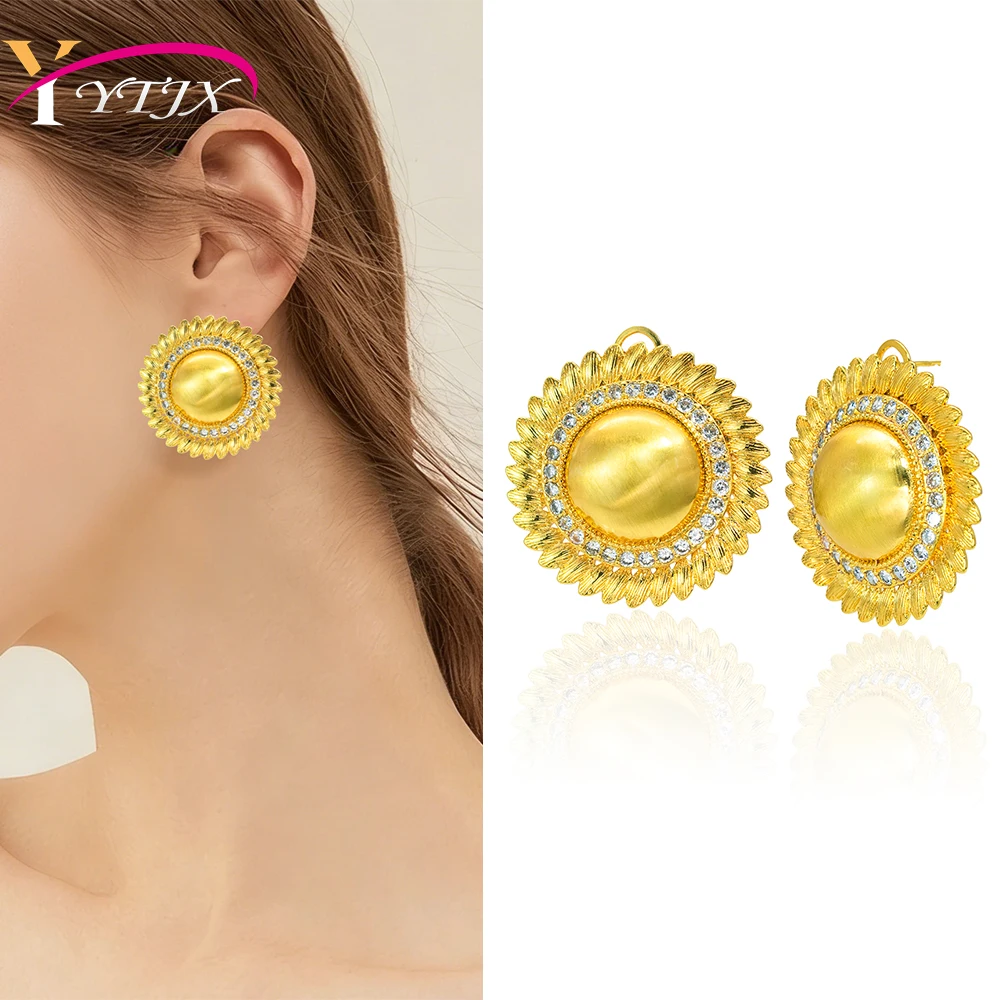 YTJX Fashion Round Drop Earring Luxury White Zircon Dangle Earrings For Women Valentine's Day Gift Party Jewelry 2026 New
YTJX Fashion Round Drop Earring Luxury White Zircon Dangle Earrings For Women Valentine's Day Gift Party Jewelry 2026 New