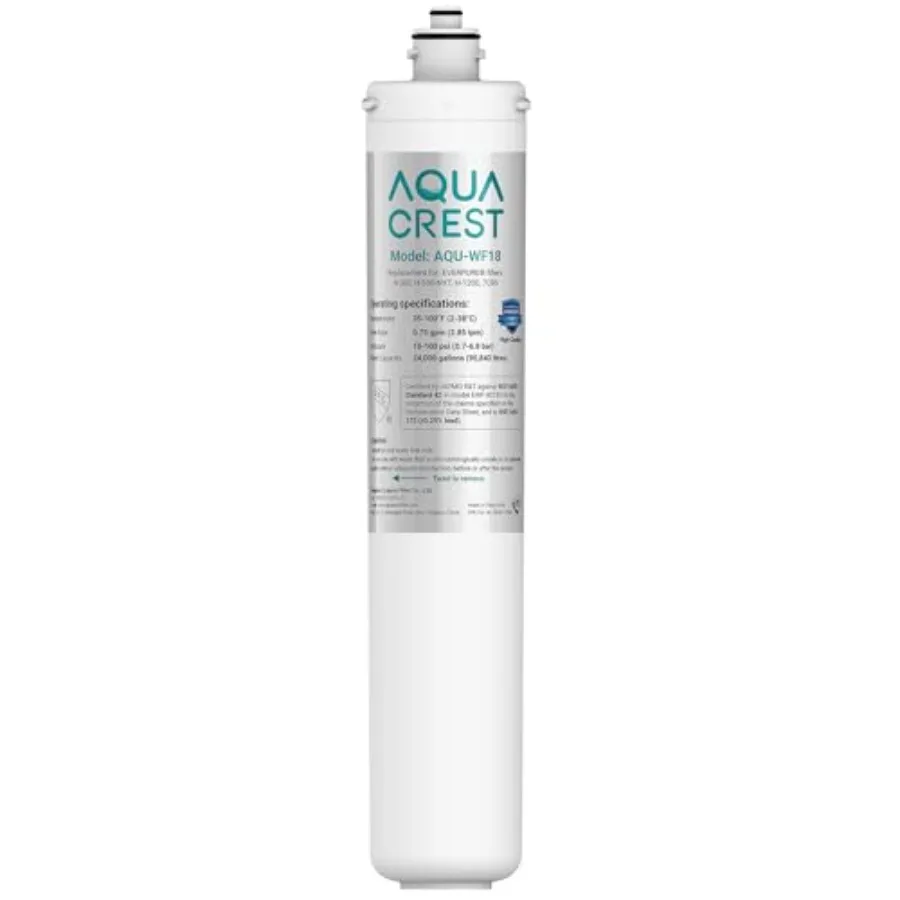 Сменный картридж для фильтра воды под мойку AQUACREST H-300, совместимый с Everpure H-300, H-300-NXT, 7CB5, EV9270-71, EV9270-72, EV9618-11 E
Сменный картридж для фильтра воды под мойку AQUACREST H-300, совместимый с Everpure H-300, H-300-NXT, 7CB5, EV9270-71, EV9270-72, EV9618-11 E