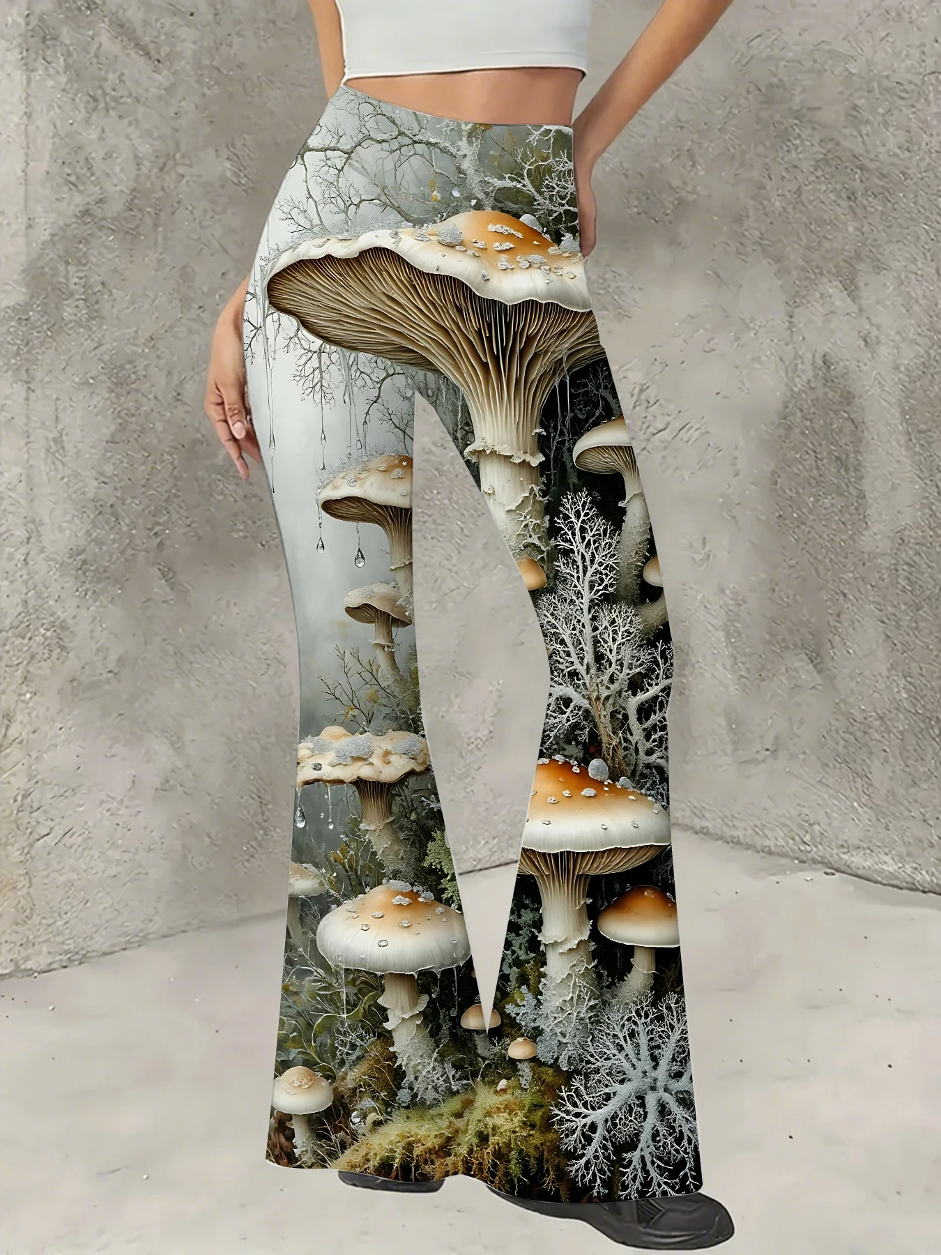 Women's Boho Printed Flare Pants Vintage Knit High Waist Wide Leg Trousers
Women's Boho Printed Flare Pants Vintage Knit High Waist Wide Leg Trousers