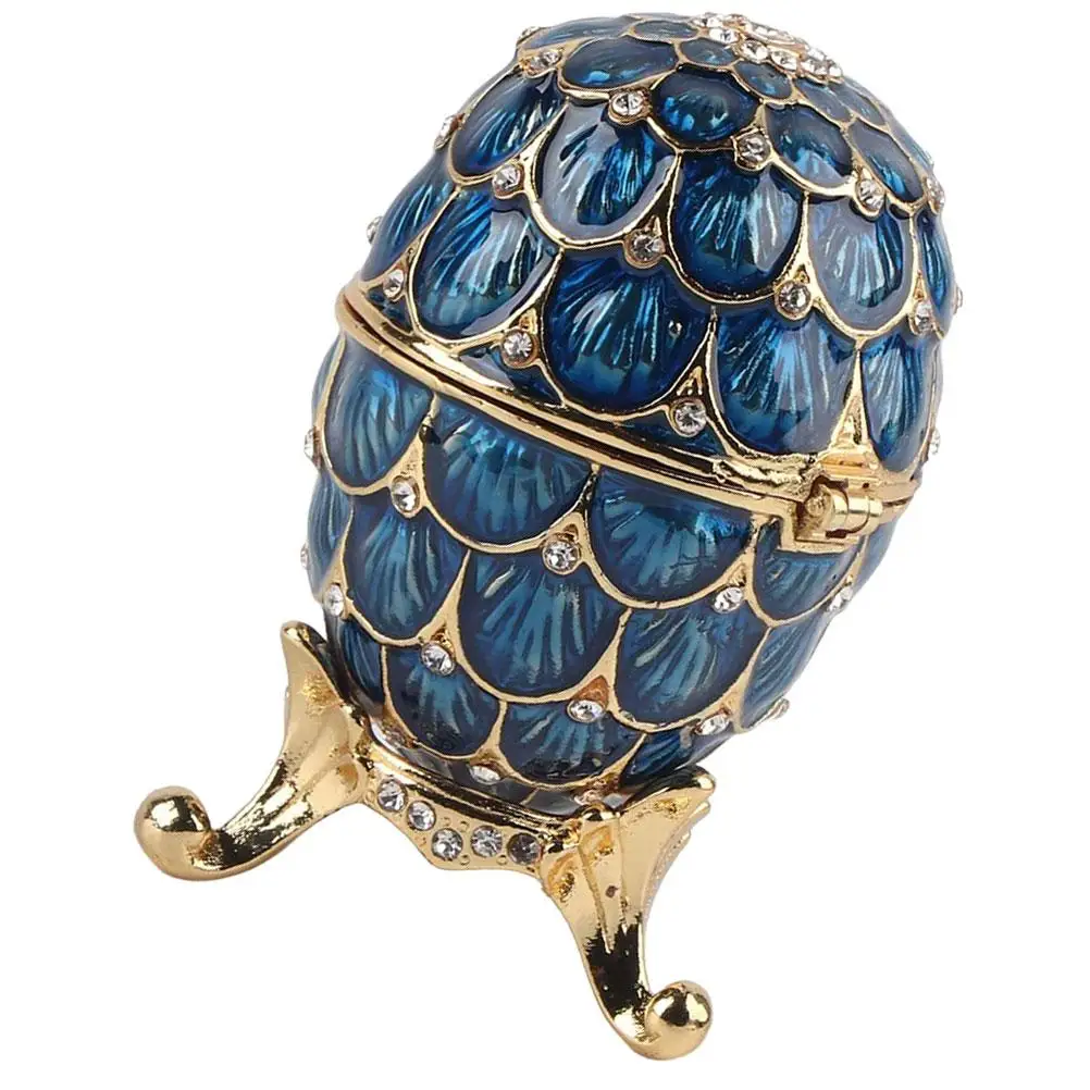 Egg Jewelry Box Vintage Alloy Case for Rings Earrings Desk Decor Rhinestone Shaped Craft Easter Gift Trinket Accessories Jewel
Egg Jewelry Box Vintage Alloy Case for Rings Earrings Desk Decor Rhinestone Shaped Craft Easter Gift Trinket Accessories Jewel