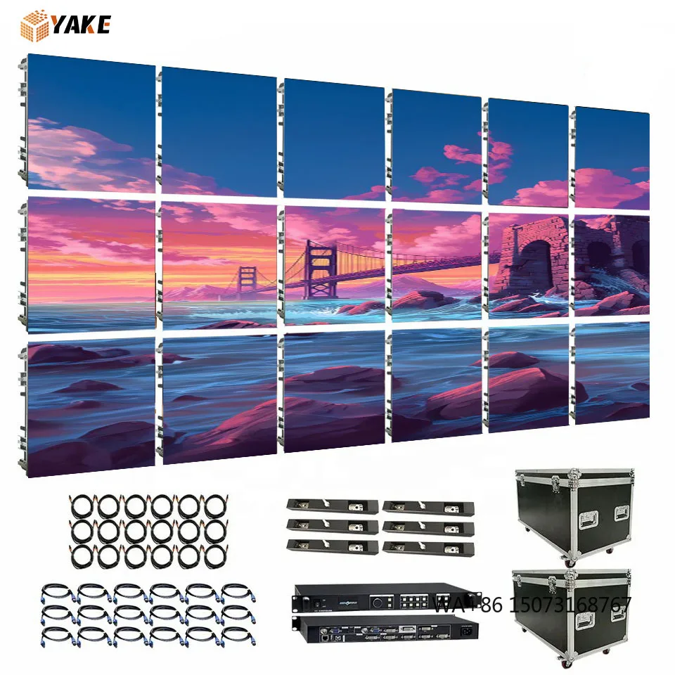 YAKE 4k Full Color Indoor P2 P3 Videowall Led Big Screen Display Projector Module Outdoor P1.9 P2.5 Giant Led Wall Display Panel
YAKE 4k Full Color Indoor P2 P3 Videowall Led Big Screen Display Projector Module Outdoor P1.9 P2.5 Giant Led Wall Display Panel