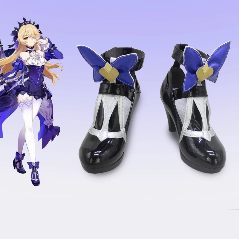 Game Genshin Impact Fischl Cosplay Shoes PU Leather High Heels Women Girl Fischl Shoe for Party Halloween Cosplay Shoe
Game Genshin Impact Fischl Cosplay Shoes PU Leather High Heels Women Girl Fischl Shoe for Party Halloween Cosplay Shoe