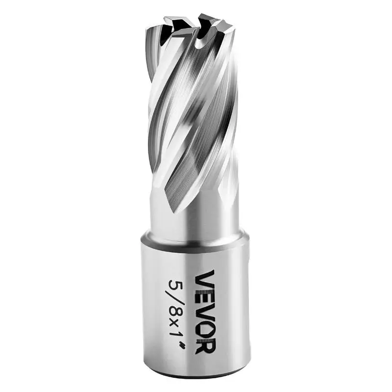 Annular Cutter Set, 5 pcs Weldon Shank Mag Drill Bits Kit, 1" Cutting Depth, 1/2", 5/8", 1" Cutting Diameter, HSS, 3 Drill Bits with 2 Pilot Pins and 3 Plastic Cases, for Magnetic Drills, Steel
Annular Cutter Set, 5 pcs Weldon Shank Mag Drill Bits Kit, 1" Cutting Depth, 1/2", 5/8", 1" Cutting Diameter, HSS, 3 Drill Bits with 2 Pilot Pins and 3 Plastic Cases, for Magnetic Drills, Steel