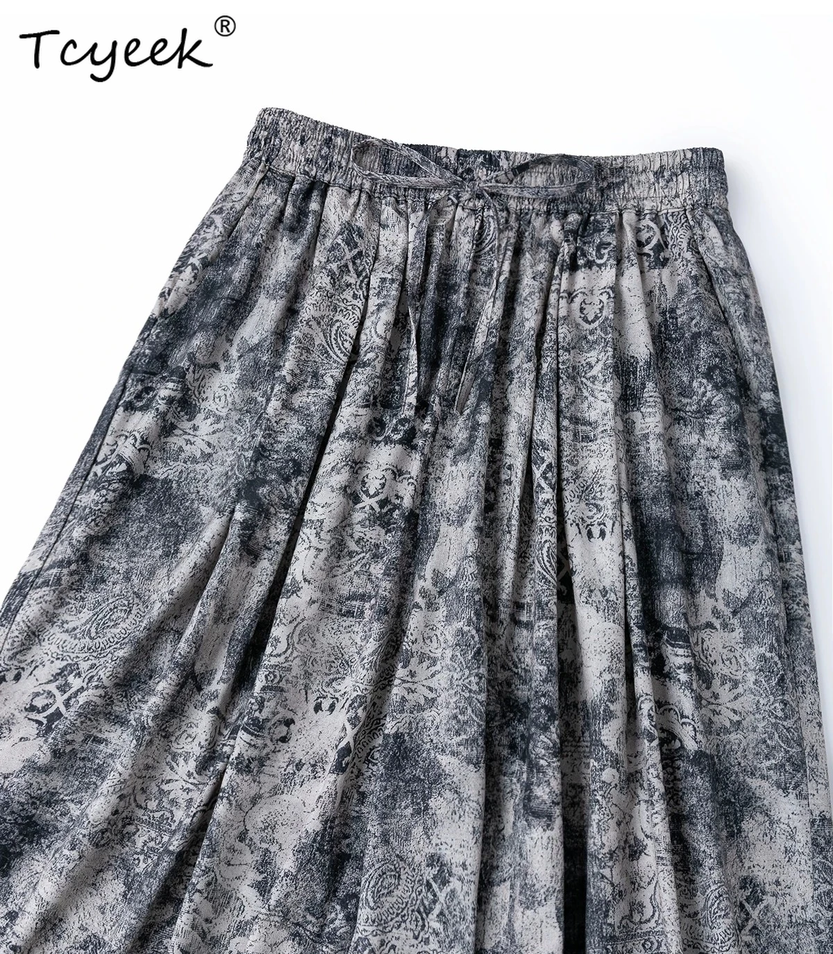 Tcyeek 65% Mulberry Silk 35% Cotton Casual Pants Women 2026 Summer Clothes Fashion Wide Leg Pants Woman Print Pantalones Mujer
Tcyeek 65% Mulberry Silk 35% Cotton Casual Pants Women 2026 Summer Clothes Fashion Wide Leg Pants Woman Print Pantalones Mujer