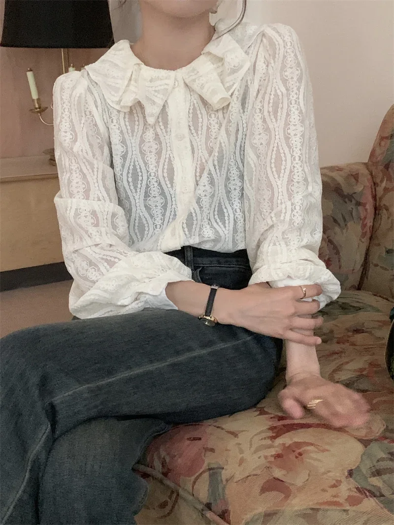 Summer Women Blouse Spring Shirt Female Woman Blouse Maxi Blusas Chiffon Casual Elegant Vintage Long Sleeve Oversize Loose White
Summer Women Blouse Spring Shirt Female Woman Blouse Maxi Blusas Chiffon Casual Elegant Vintage Long Sleeve Oversize Loose White