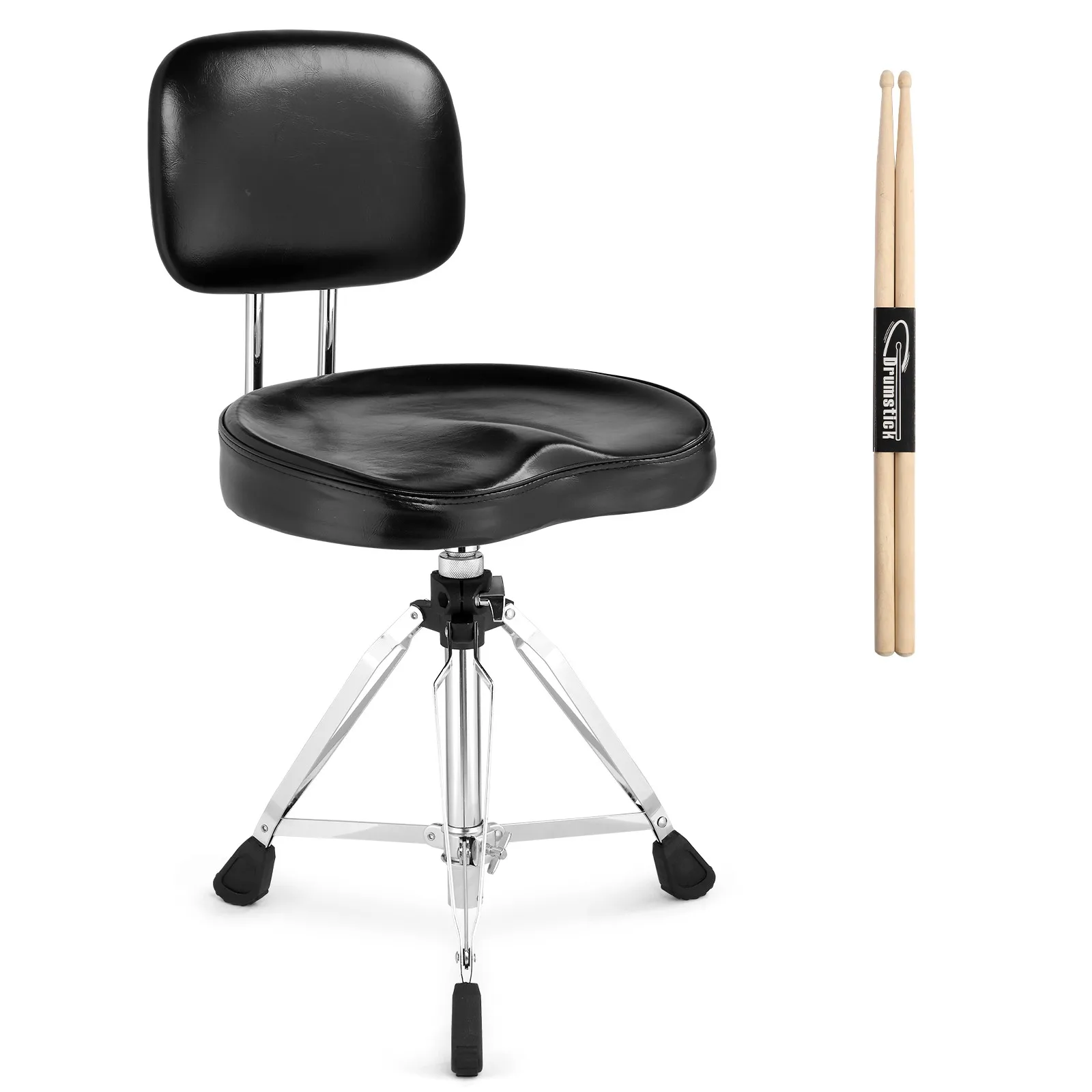 Drum Throne with Backrest, Drum Stool Adjustable Height & Drumstick for Drummers
Drum Throne with Backrest, Drum Stool Adjustable Height & Drumstick for Drummers