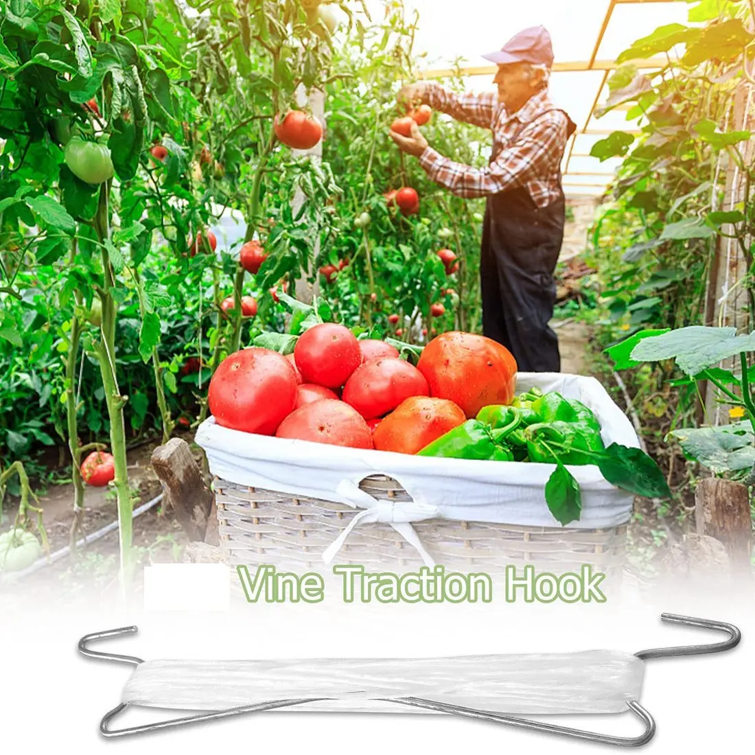 Luckshopping, 10 шт., крючки для помидоров, металлические противоскользящие садовые крючки, крючки для помидоров, опоры для посадки помидоров, вишни, виноградных растений
Luckshopping, 10 шт., крючки для помидоров, металлические противоскользящие садовые крючки, крючки для помидоров, опоры для посадки помидоров, вишни, виноградных растений