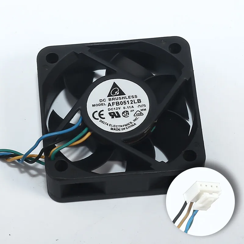 FOR Delta AFB0512LB DC 12V 0.11A 5015 PWM 50 * 50 * 15mm 5cm 4pin silent speed, cooling fan -
FOR Delta AFB0512LB DC 12V 0.11A 5015 PWM 50 * 50 * 15mm 5cm 4pin silent speed, cooling fan -