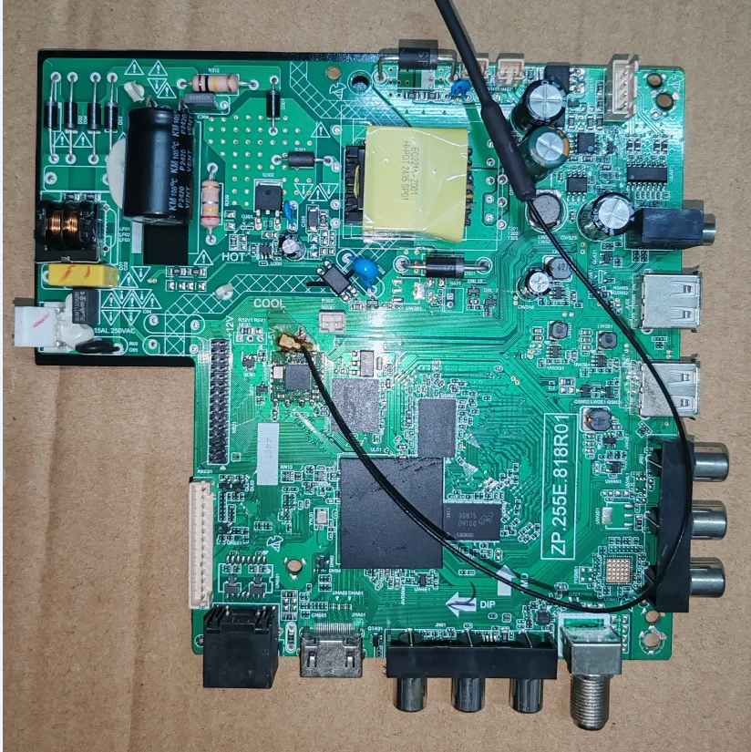 ZP.255E.818R01 3-in-1 4-core WiFi network TV motherboard for 36--62V 600MA 25w
ZP.255E.818R01 3-in-1 4-core WiFi network TV motherboard for 36--62V 600MA 25w