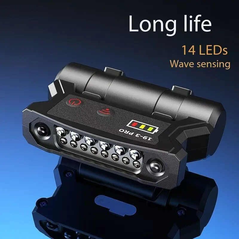 E2 14LEDs Induction Headlamp Clip Cap Lamp Brim Headwear Night Fishing Super Bright Light Rechargeable Portable Waterproof Light
E2 14LEDs Induction Headlamp Clip Cap Lamp Brim Headwear Night Fishing Super Bright Light Rechargeable Portable Waterproof Light