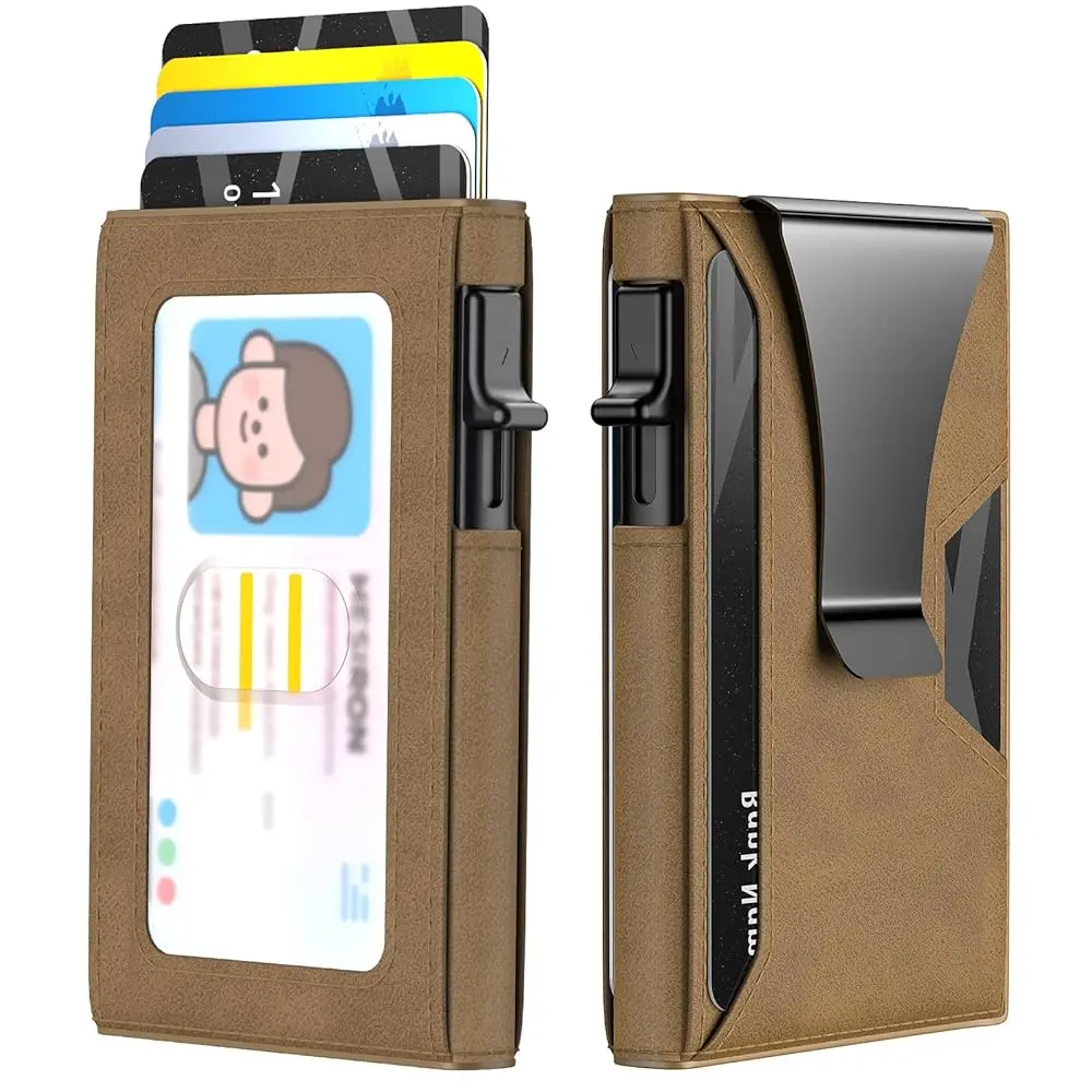 Free ShippingWallet for Men Slim Minimalist Pop-up Smart Holds 5-6 Cards - RFID Blocking Metal with Money Clip, Credit Card Hold
Free ShippingWallet for Men Slim Minimalist Pop-up Smart Holds 5-6 Cards - RFID Blocking Metal with Money Clip, Credit Card Hold