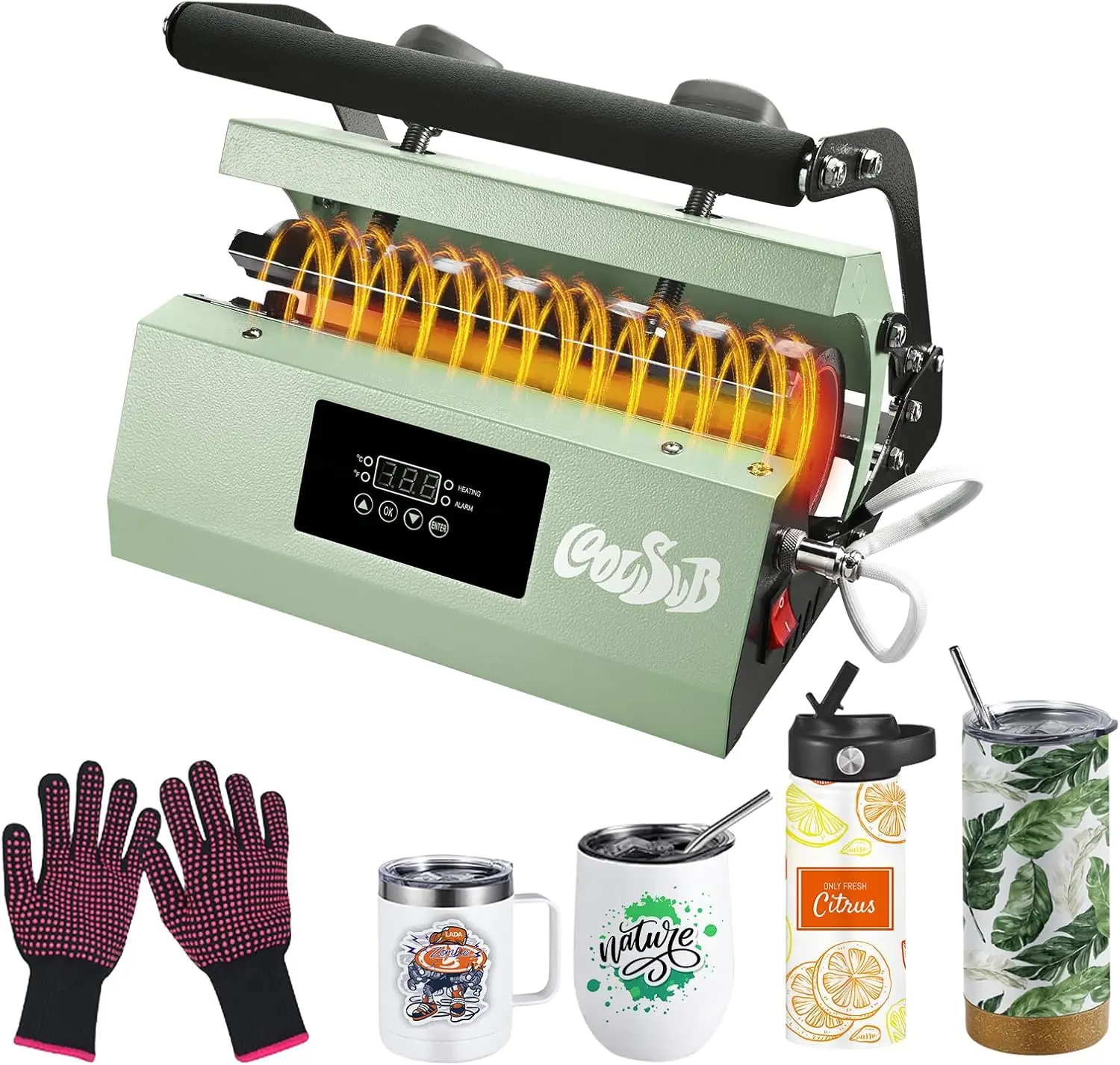 Tumbler Heat Press Machine for 30oz 20oz Mugs, Sublimation Transfer for Skinny Tumblers Cups Cans
Tumbler Heat Press Machine for 30oz 20oz Mugs, Sublimation Transfer for Skinny Tumblers Cups Cans