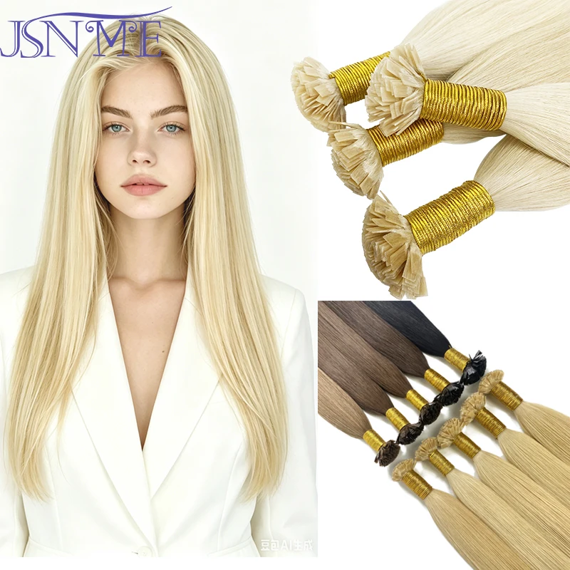 JSNME Flat tip Human Hair Extensions 100% Hair Hot Fusion Really Remy Bonded Keratin Hair Extensions Natural Hair 1g/Strand
JSNME Flat tip Human Hair Extensions 100% Hair Hot Fusion Really Remy Bonded Keratin Hair Extensions Natural Hair 1g/Strand