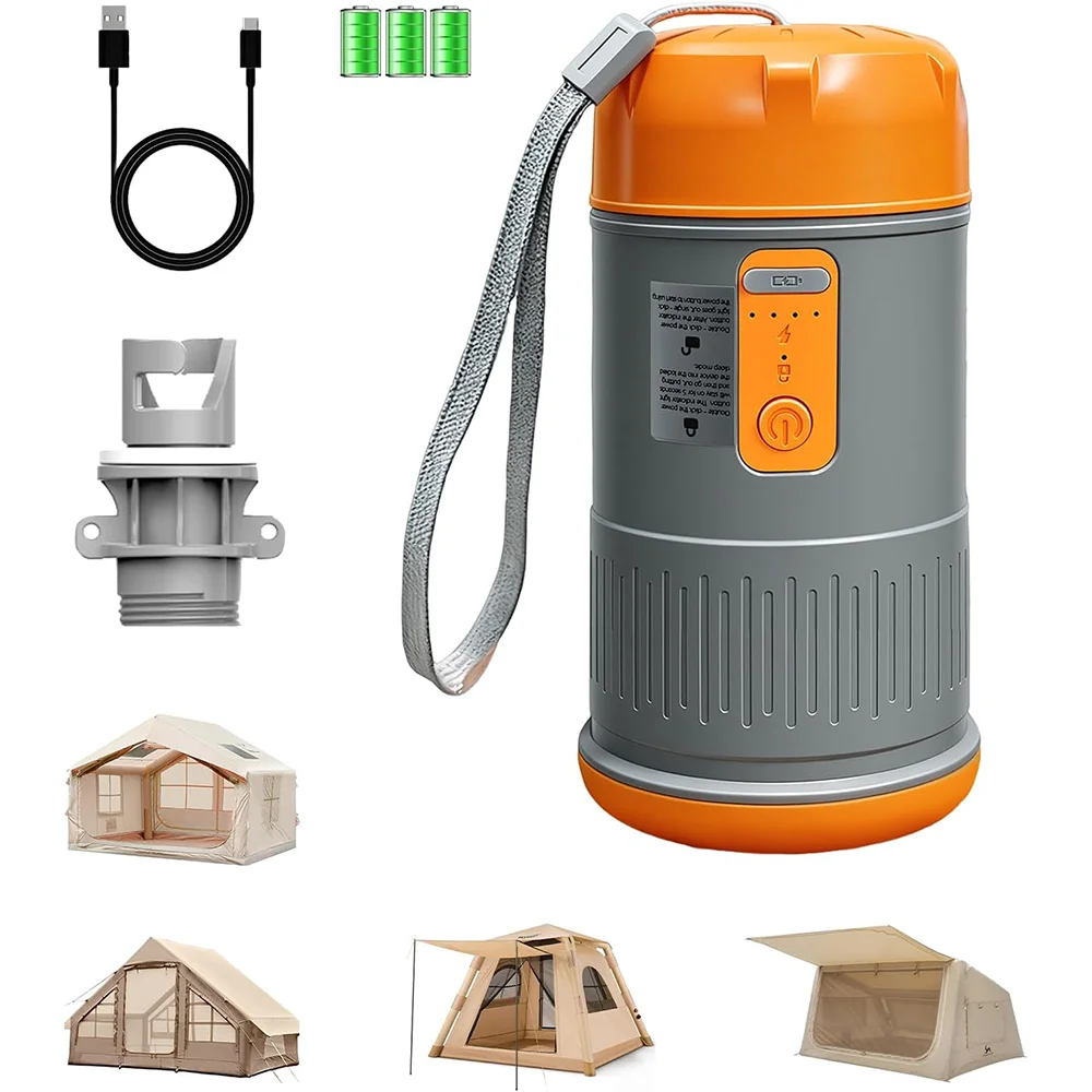 Portable High Pressure Electric Air Pump for Inflatable Tent with 2000 mAh Capacity,720g Small Air Pump for Outdoor Camping
Portable High Pressure Electric Air Pump for Inflatable Tent with 2000 mAh Capacity,720g Small Air Pump for Outdoor Camping