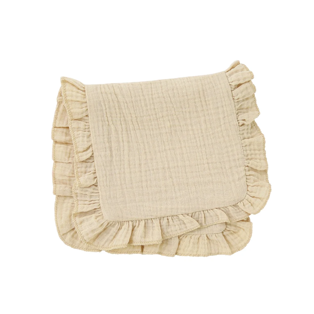 Muslin Blank Ruffle Burp Pad 100% Cotton Infant Baby Ruffle Burp Cloths
Muslin Blank Ruffle Burp Pad 100% Cotton Infant Baby Ruffle Burp Cloths